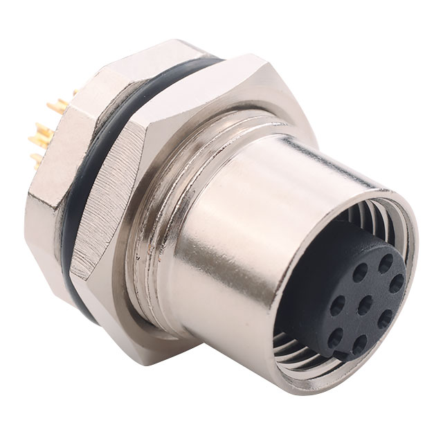 CONN PLUG FMALE 8P GOLD SLDR CUP