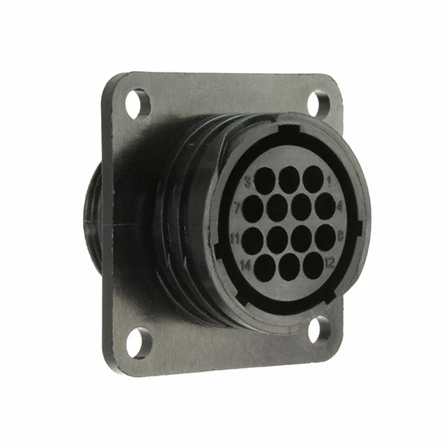 CONN RCPT HSG FMALE 14POS PNL MT