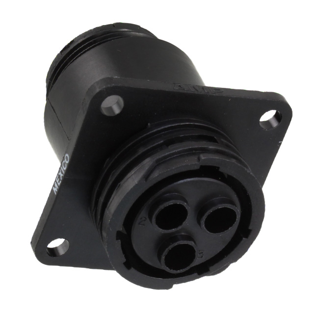 CONN RCPT HSNG FMALE 3POS PNL MT CONN RCPT HSNG FMALE 3POS PNL MT