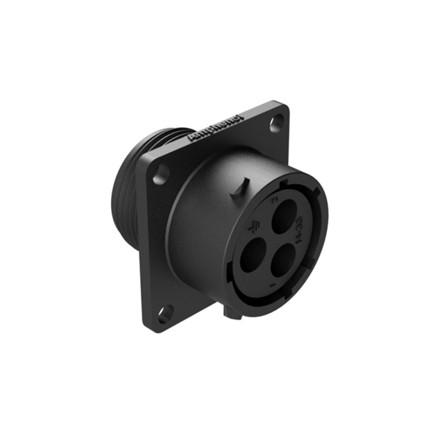 CONN RCPT HSG FMALE 3POS PNL MT