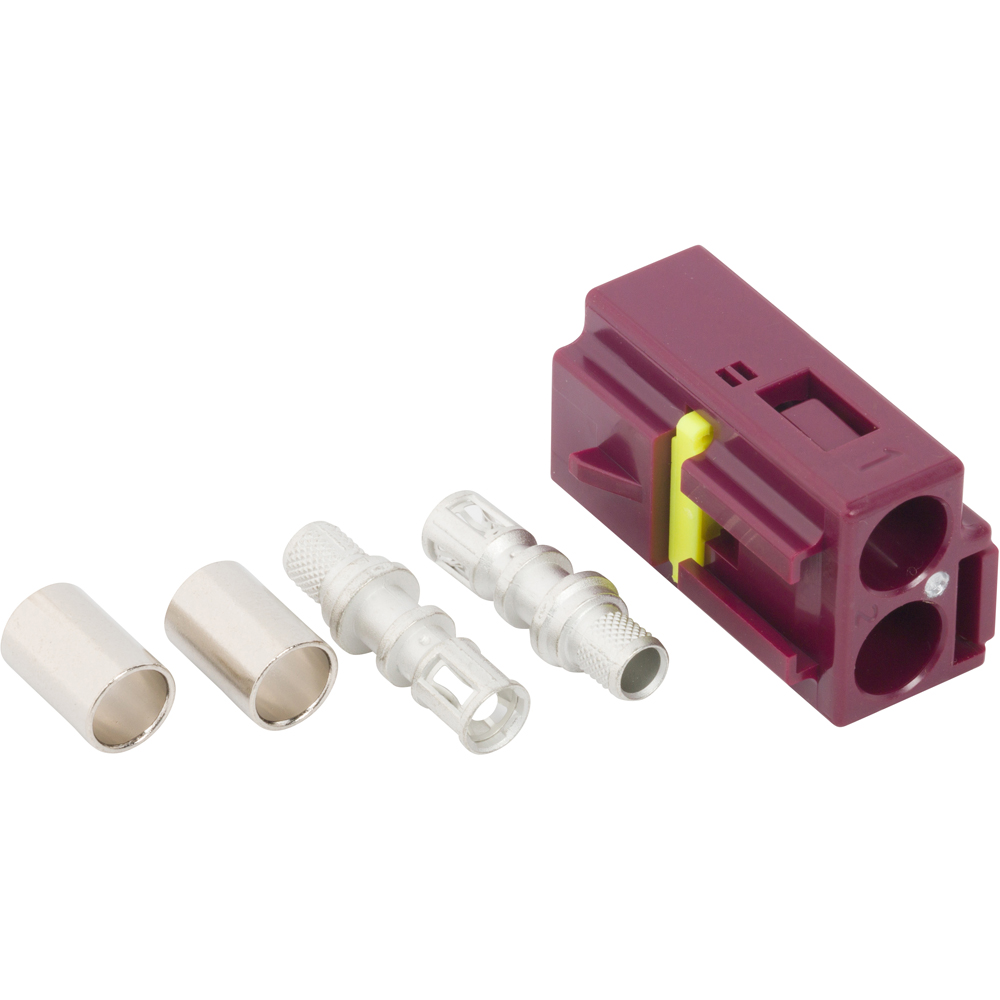 FAKRA STRAIGHT TWIN CRIMP JACK F