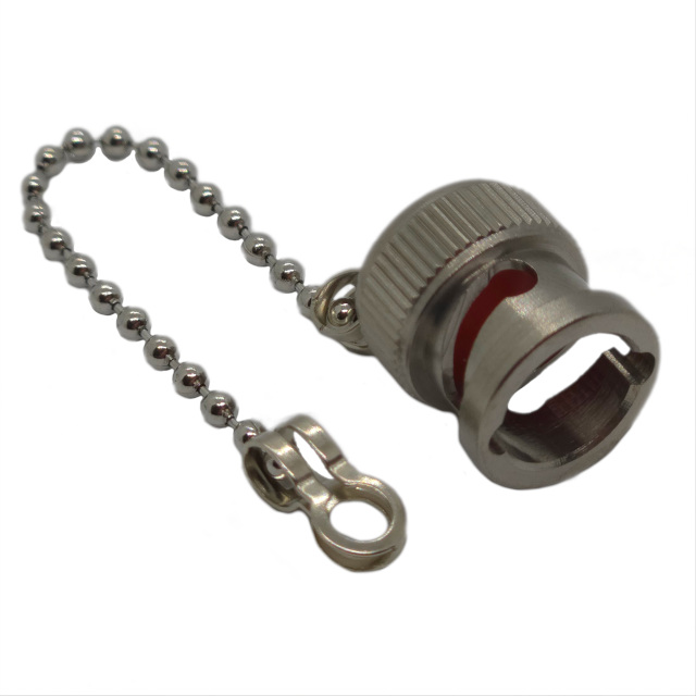 BNC male cap and chain