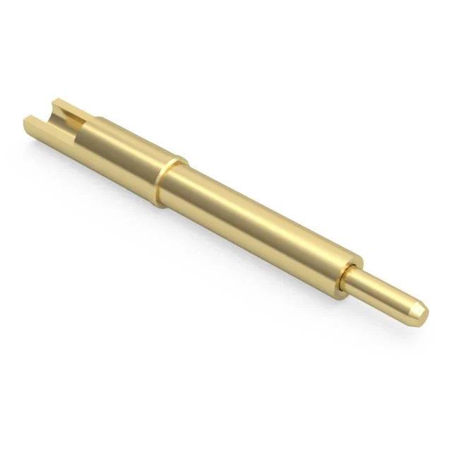 SPRING-LOADED PIN WITH FLAT TIP