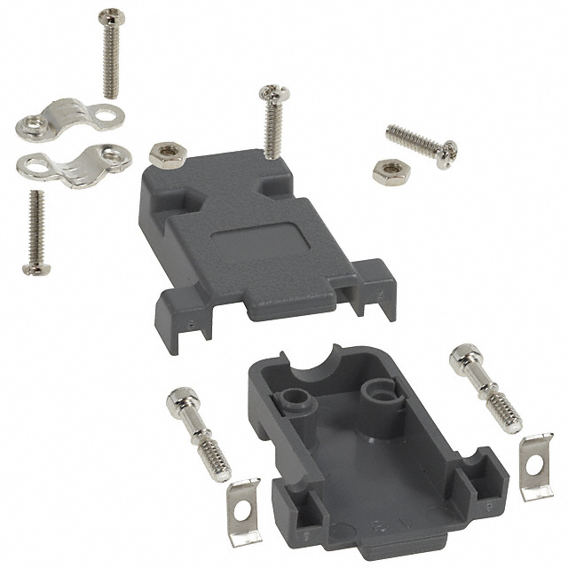 CONN BACKSHELL 9POS 180DEG GRAY CONN BACKSHELL 9POS 180DEG GRAY