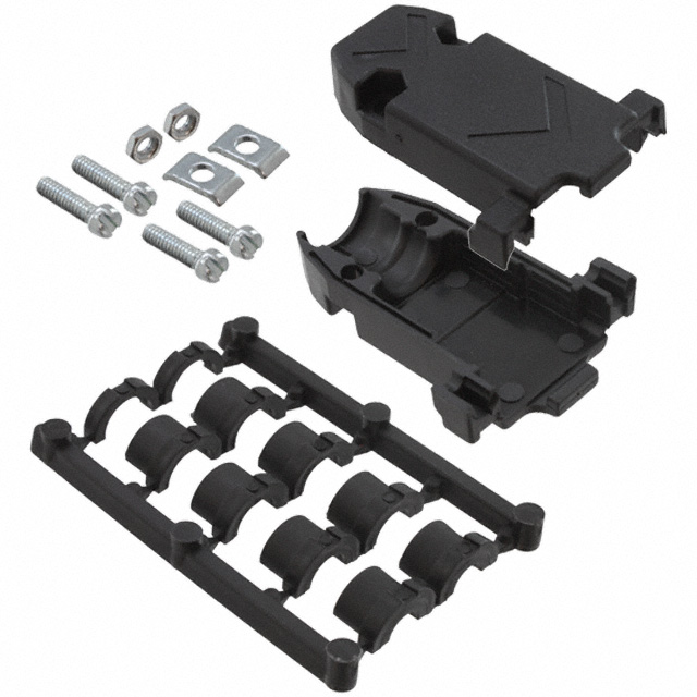 CONN BACKSHELL 9POS 180DEG BLACK CONN BACKSHELL 9POS 180DEG BLACK