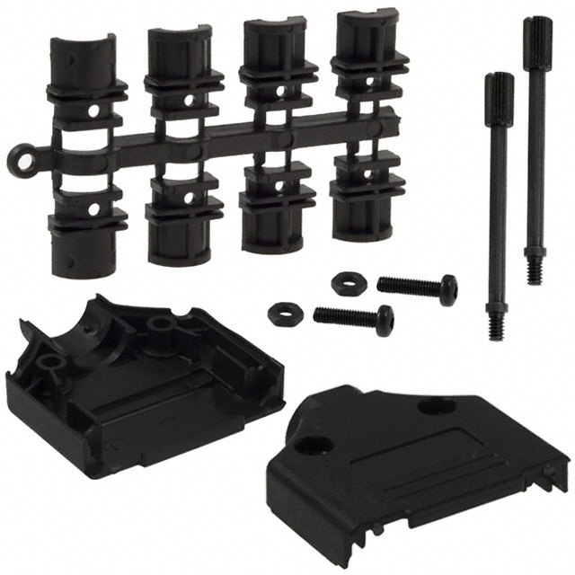 CONN BACKSHELL 15POS 180DEG BLK CONN BACKSHELL 15POS 180DEG BLK