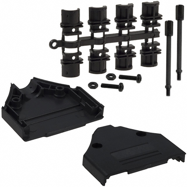 CONN BACKSHELL 25POS 180DEG BLK CONN BACKSHELL 25POS 180DEG BLK