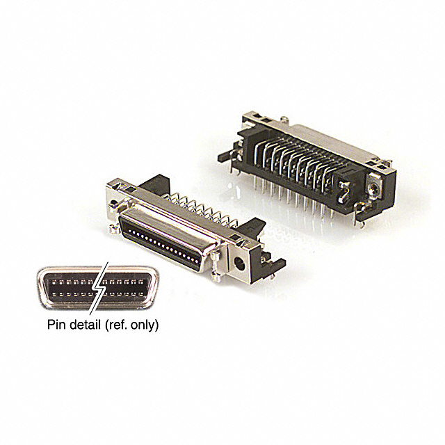 CONN MINI HD RCPT 36P R/A SOLDER CONN MINI HD RCPT 36P R/A SOLDER