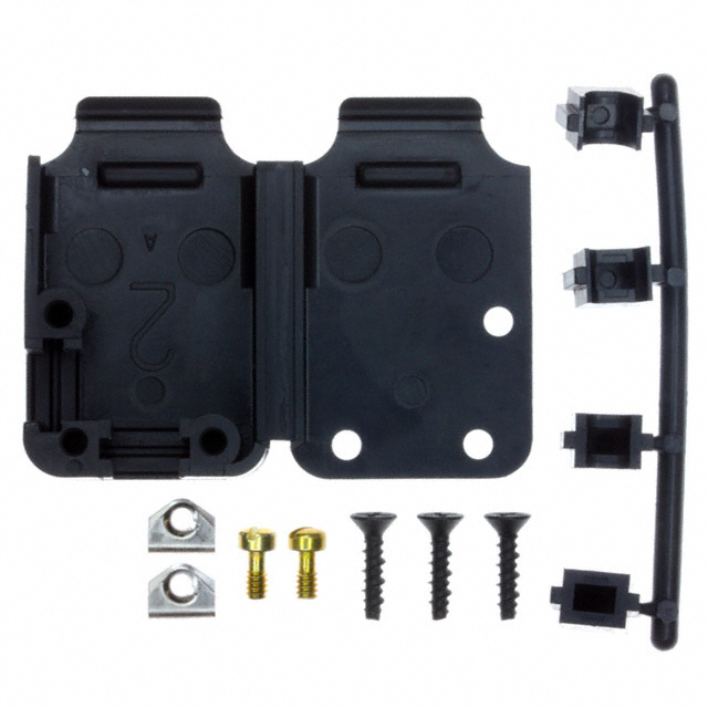 CONN BACKSHELL 15P 90/180DEG BLK