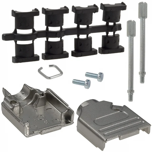 CONN BACKSHELL 9POS 180DEG SHLD