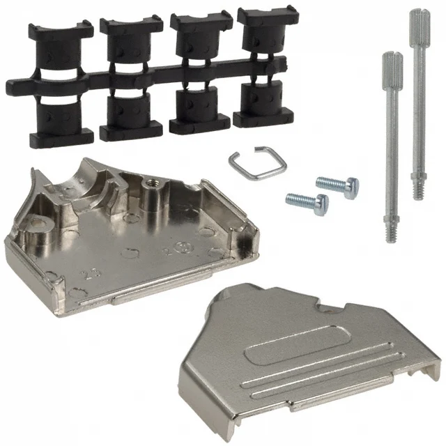 CONN BACKSHELL 25POS 180DEG SHLD