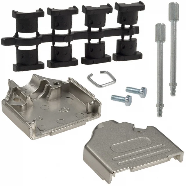 CONN BACKSHELL 15POS 180DEG SHLD