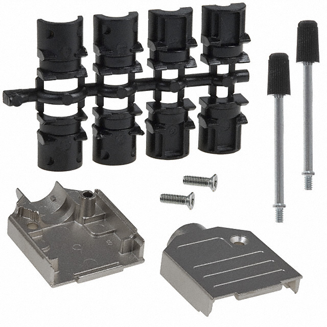 CONN BACKSHELL 9POS 180DEG SHLD