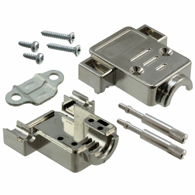 CONN BACKSHELL 9POS 180DEG SHLD