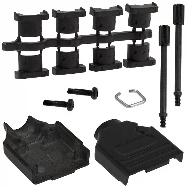 CONN BACKSHELL 9POS 180DEG SHLD