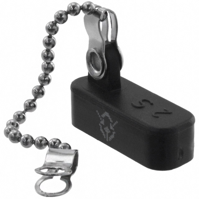 DUST CAP 15POS FEMALE W/LANYARD