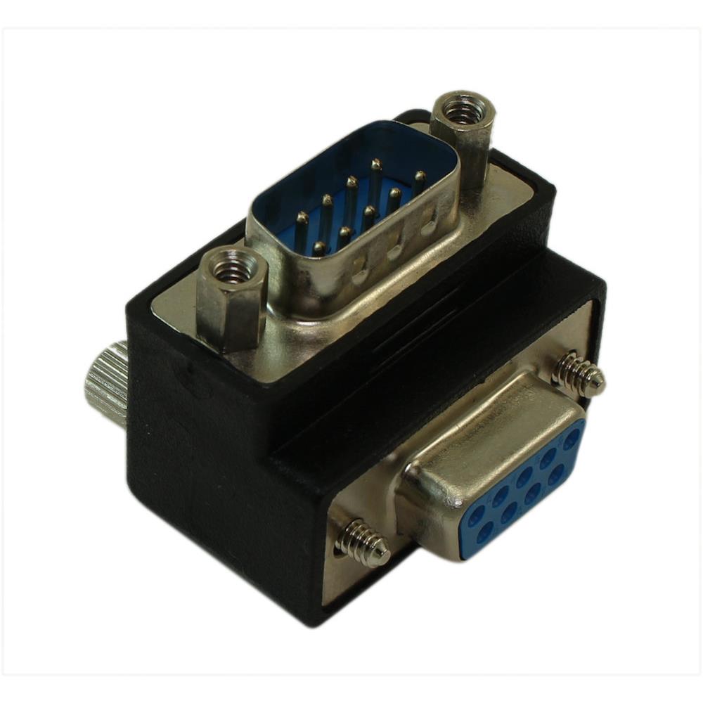 RS232 R-ANG Adapter DB9  1 Blk