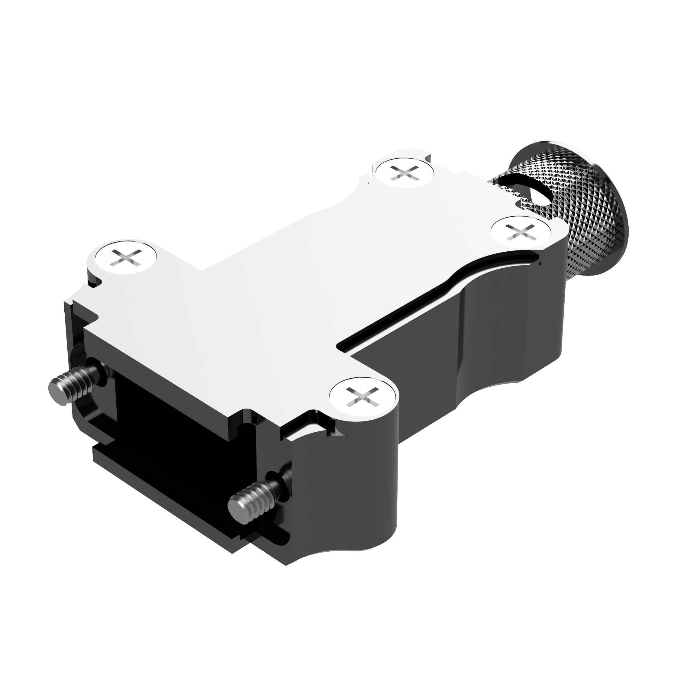 D-SUB BACKSHELL, MACHINED ALUMIN