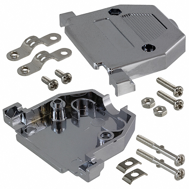 CONN BACKSHELL 25POS 180DEG SHLD