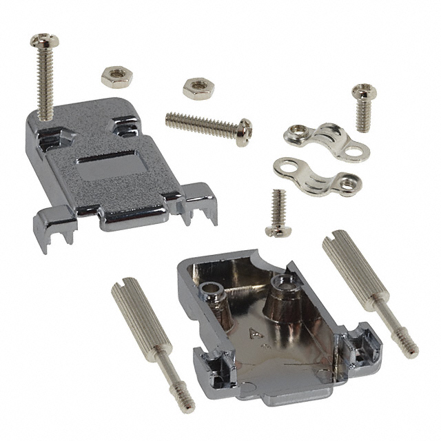 CONN BACKSHELL 9POS 45DEG SHLD