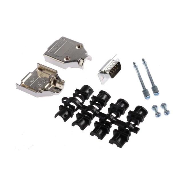 9 WAY D-SUB HOOD METPLAS TOP ENT