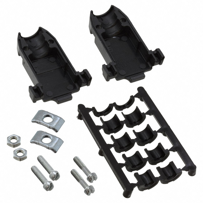 CONN BACKSHELL 9POS 180DEG BLACK CONN BACKSHELL 9POS 180DEG BLACK