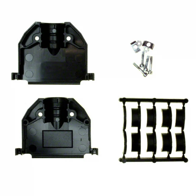 CONN BACKSHELL 50POS 180DEG BLK CONN BACKSHELL 50POS 180DEG BLK