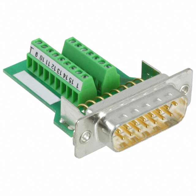 CONN D-SUB PLUG 15POS TERM BLK CONN D-SUB PLUG 15POS TERM BLK