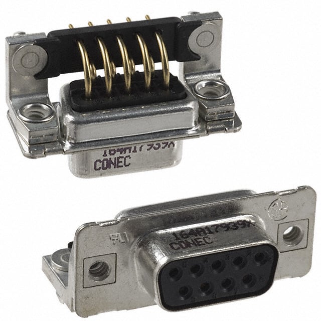 CONN D-SUB RCPT 9POS R/A SOLDER