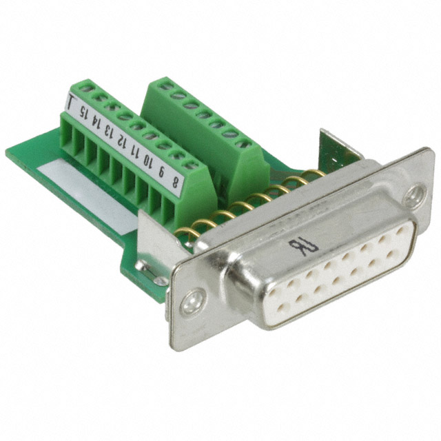 CONN D-SUB RCPT 15POS TERM BLK CONN D-SUB RCPT 15POS TERM BLK