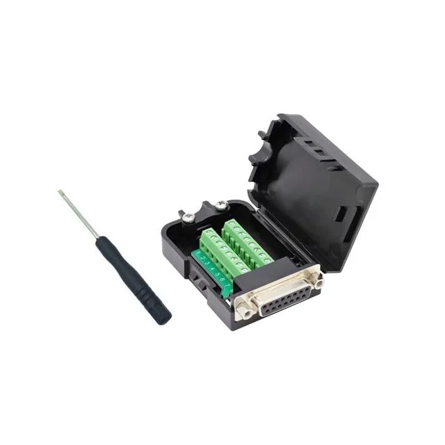 CONN D-SUB RCPT 15POS TERM BLK