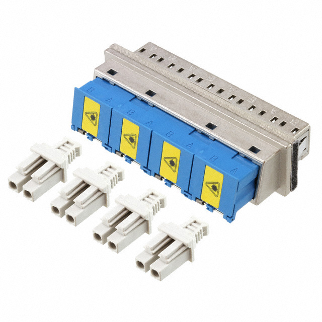 CONN COUPLER RCPT LC-LC 8-PLEX