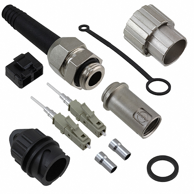 CONN FIBER LC PLUG DUPLX 127UM