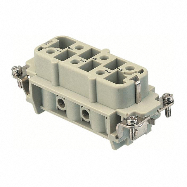 INSERT FEMALE 6POS+1GND SCREW