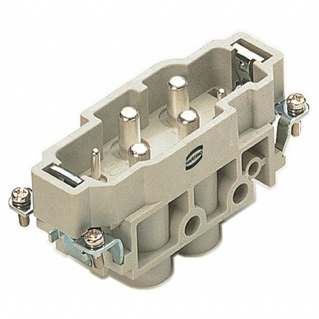 INSERT MALE 4+0POS+1GND SCREW