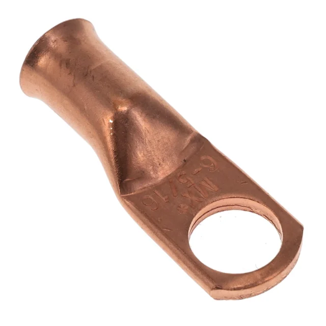 CONN RING FLAT 6AWG #5/16 CRIMP