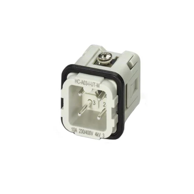 INSERT MALE 3POS+1GND SCREW