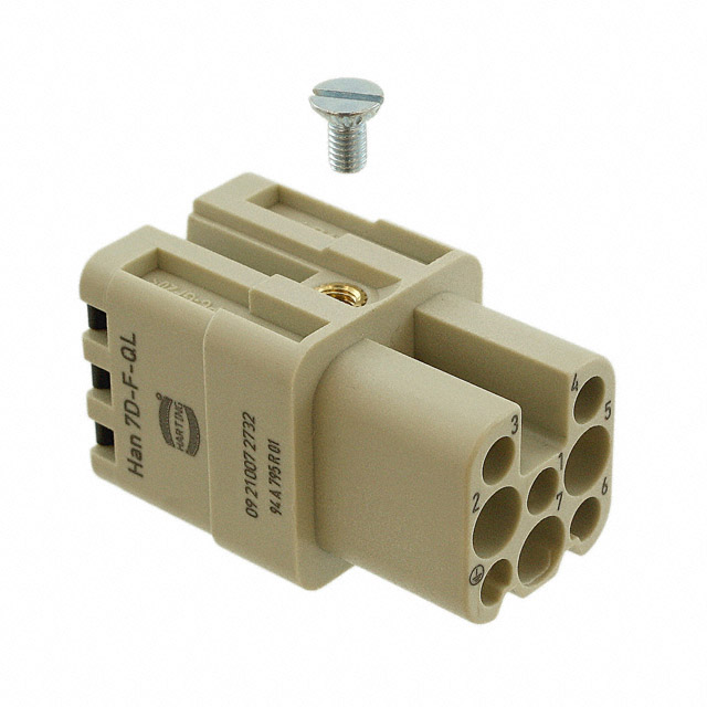 INSERT FEMALE 7POS+1GND PUSH IN