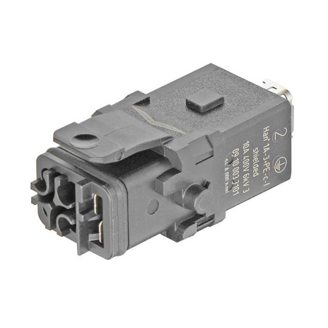 1A 3+PE FEM SHIELD CRIMP SLATCH