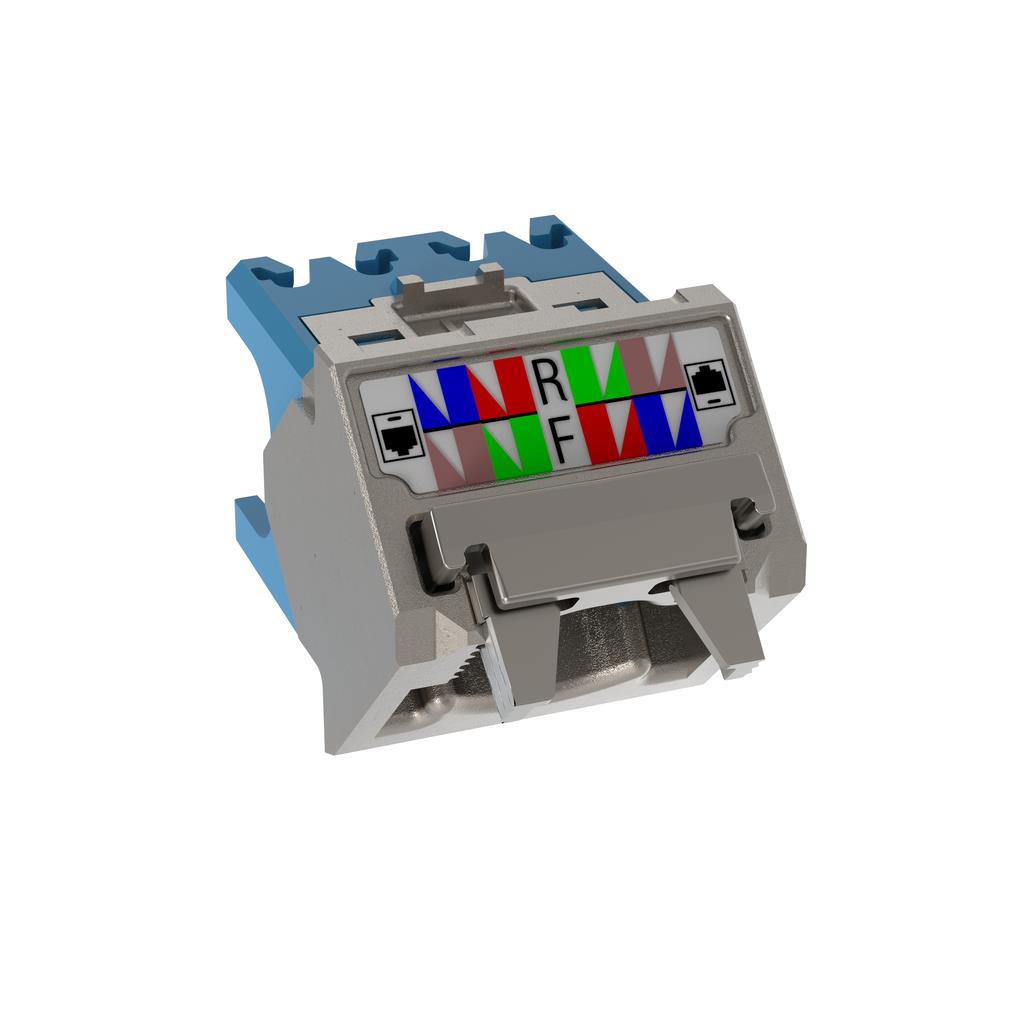 MINI-COM CAT 6A UP/DOWN JACK MOD