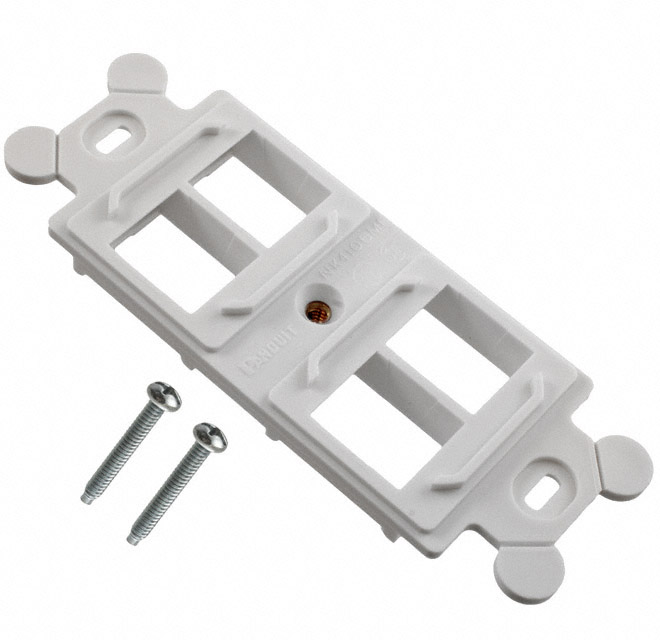 MOD FRAME SNGL GANG 4PORT WHITE MOD FRAME SNGL GANG 4PORT WHITE