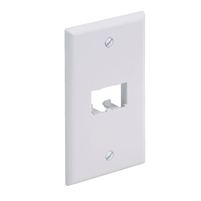 FACEPLATE, 2 PORT, CLASSIC, BLAC