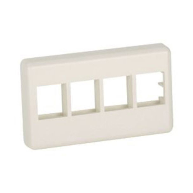 FACEPLATE 4PORT WHITE