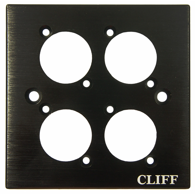 FACEPLATE 4XXLR SG BLACK CLIFF