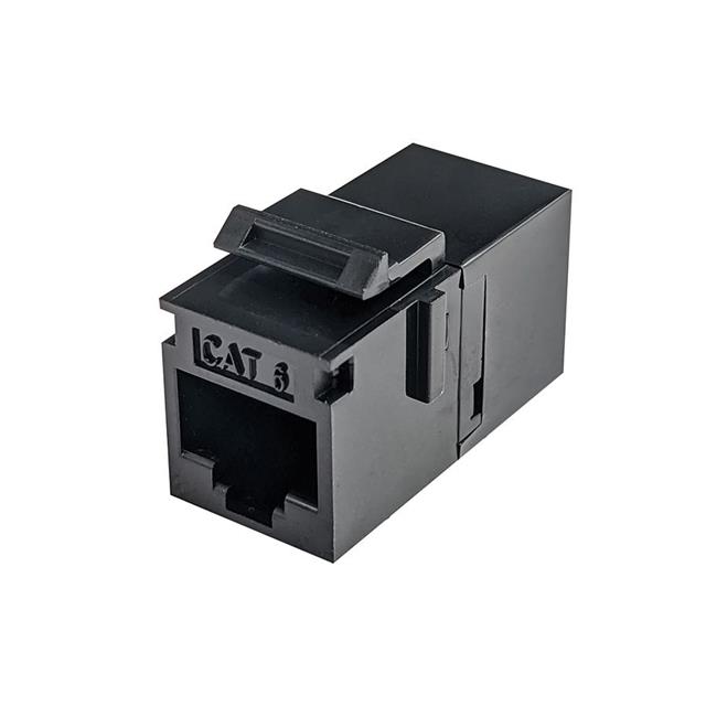 CAT6 BLACK KEYSTONE COUPLER, 1EA CAT6 BLACK KEYSTONE COUPLER, 1EA
