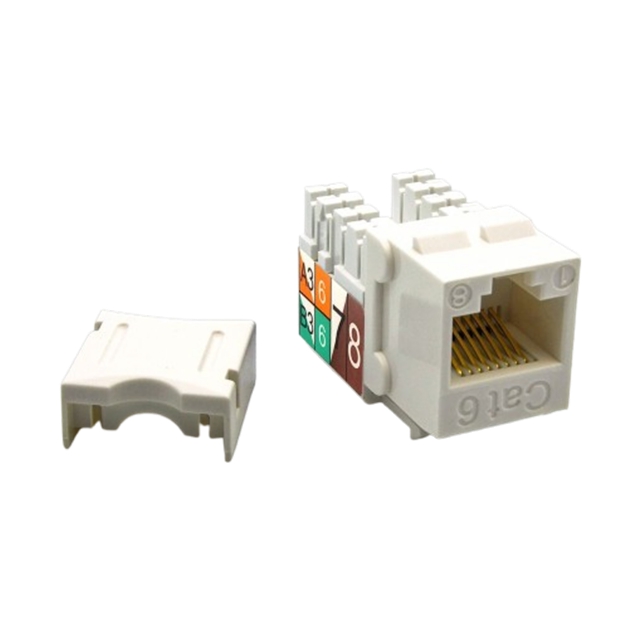 CAT6 KEYSTONE JACK, SNAP-IN, 90 CAT6 KEYSTONE JACK, SNAP-IN, 90