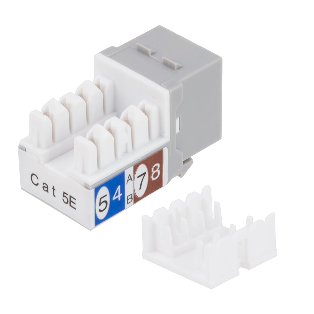 CAT5E Keystone Jack, Snap-In, 90 CAT5E Keystone Jack, Snap-In, 90