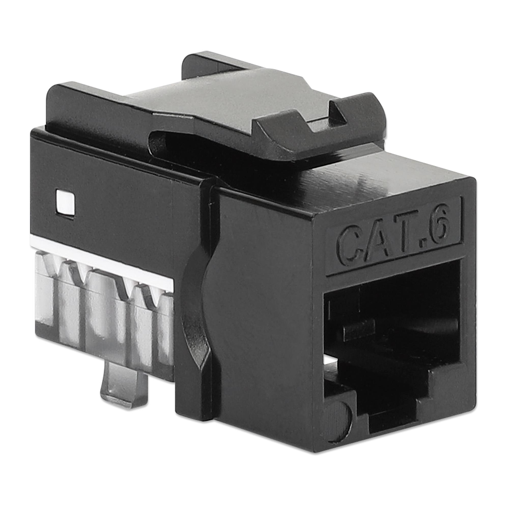 Cat6 Keystone Jacks 25Pack Black