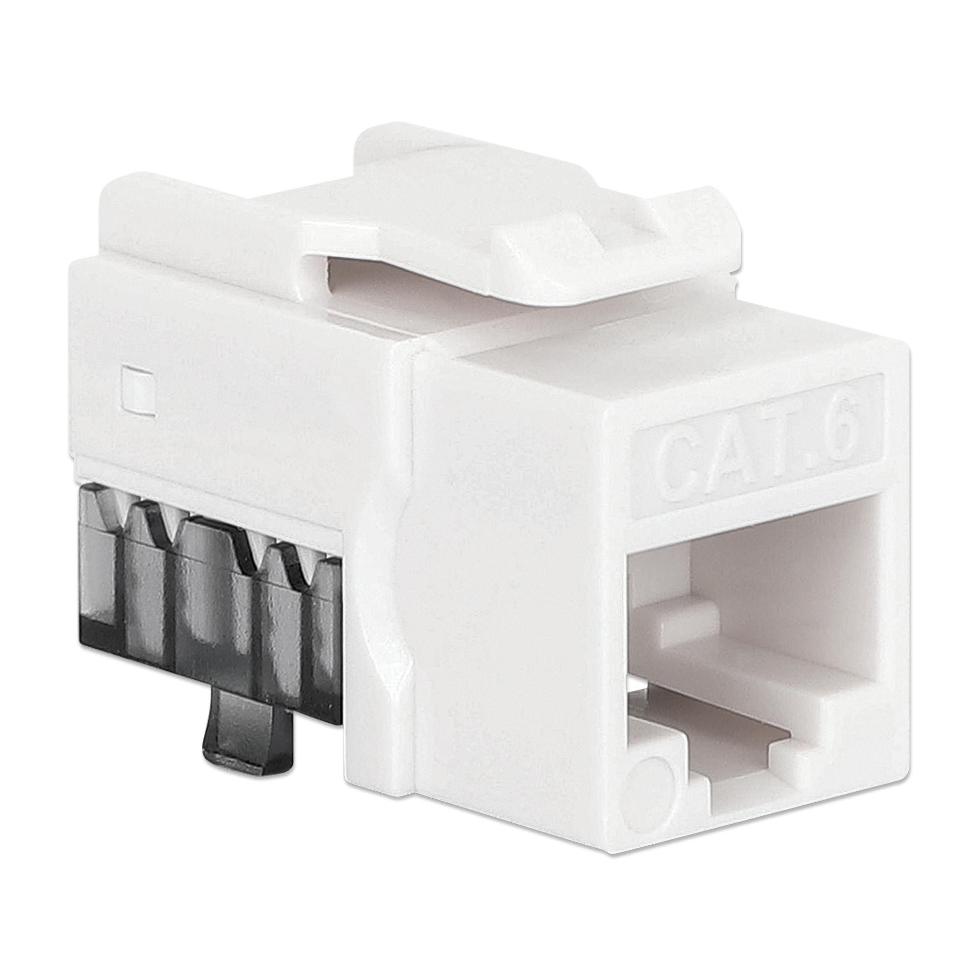Cat6 Keystone Jacks 25Pack White