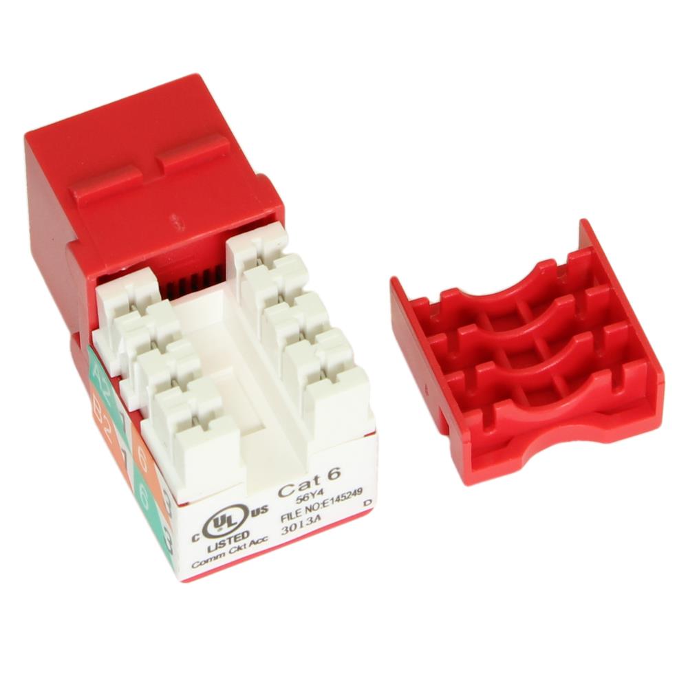 Keystone Insert CAT6 RJ45 Red Keystone Insert CAT6 RJ45 Red